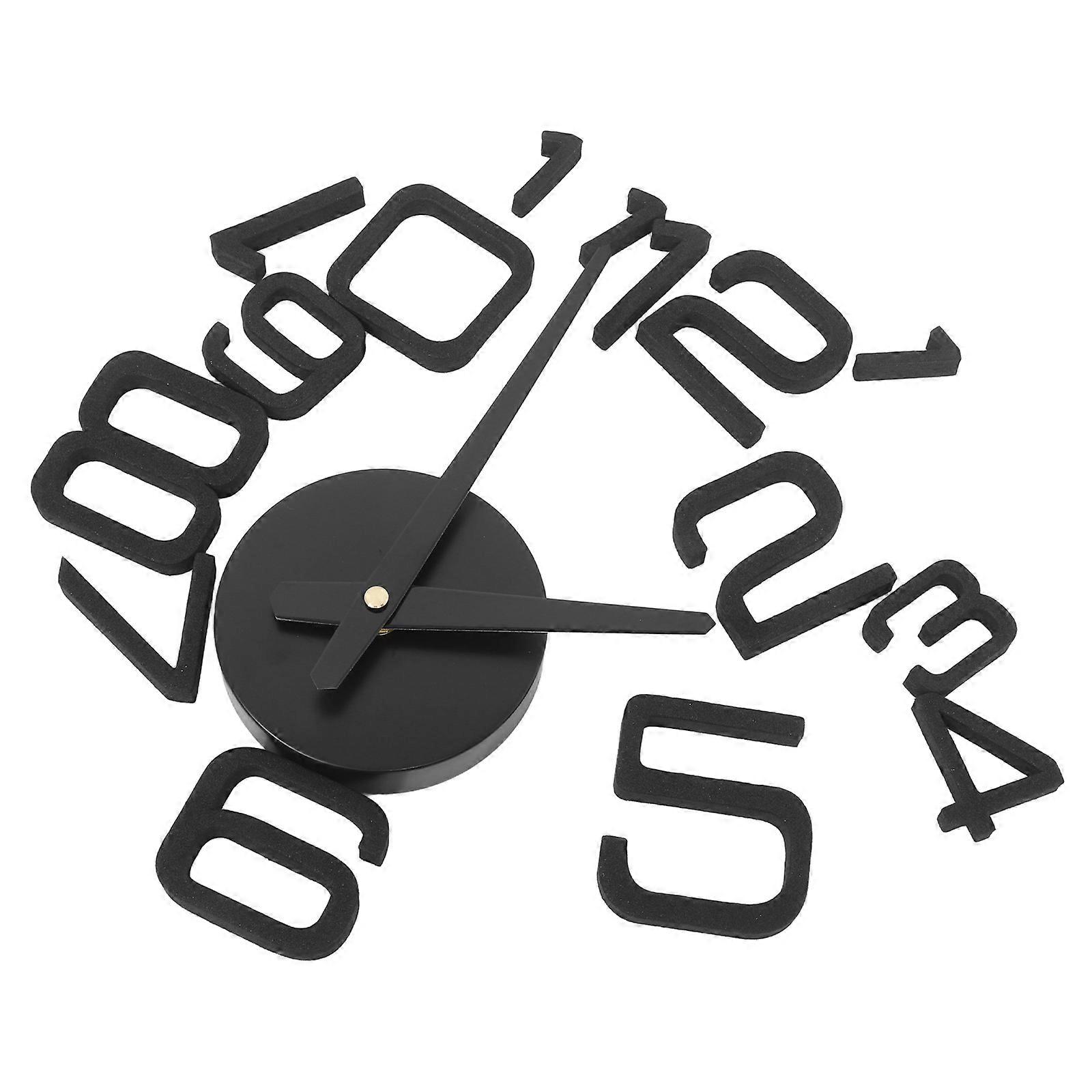 Minimalist Acrylic Wall Clock for Time Keeping 1Set Frameless Wall Decor