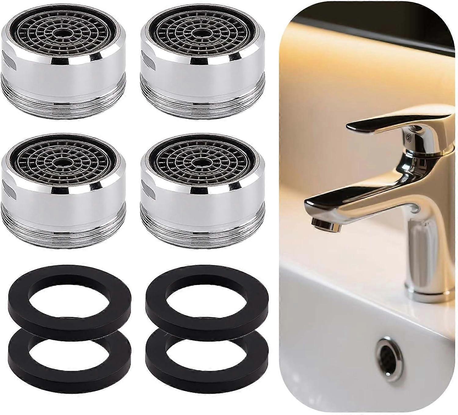 4-piece water-saving faucet aerator set