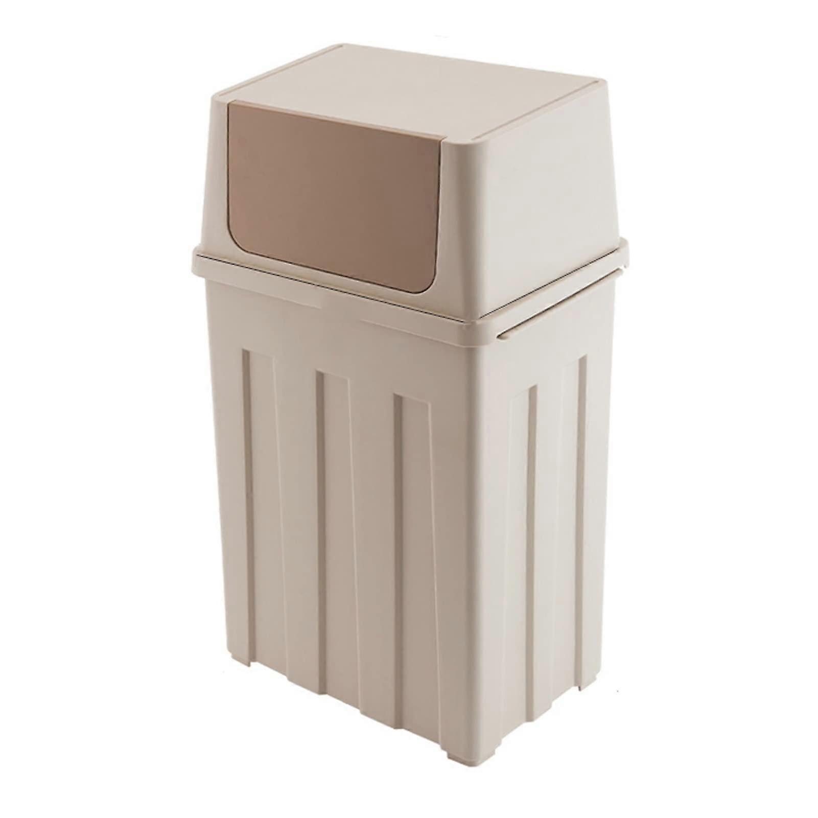 30L Kitchen Trash Can with Lid, Odor Large Capacity Waste Bin, Removable Inner Bucket