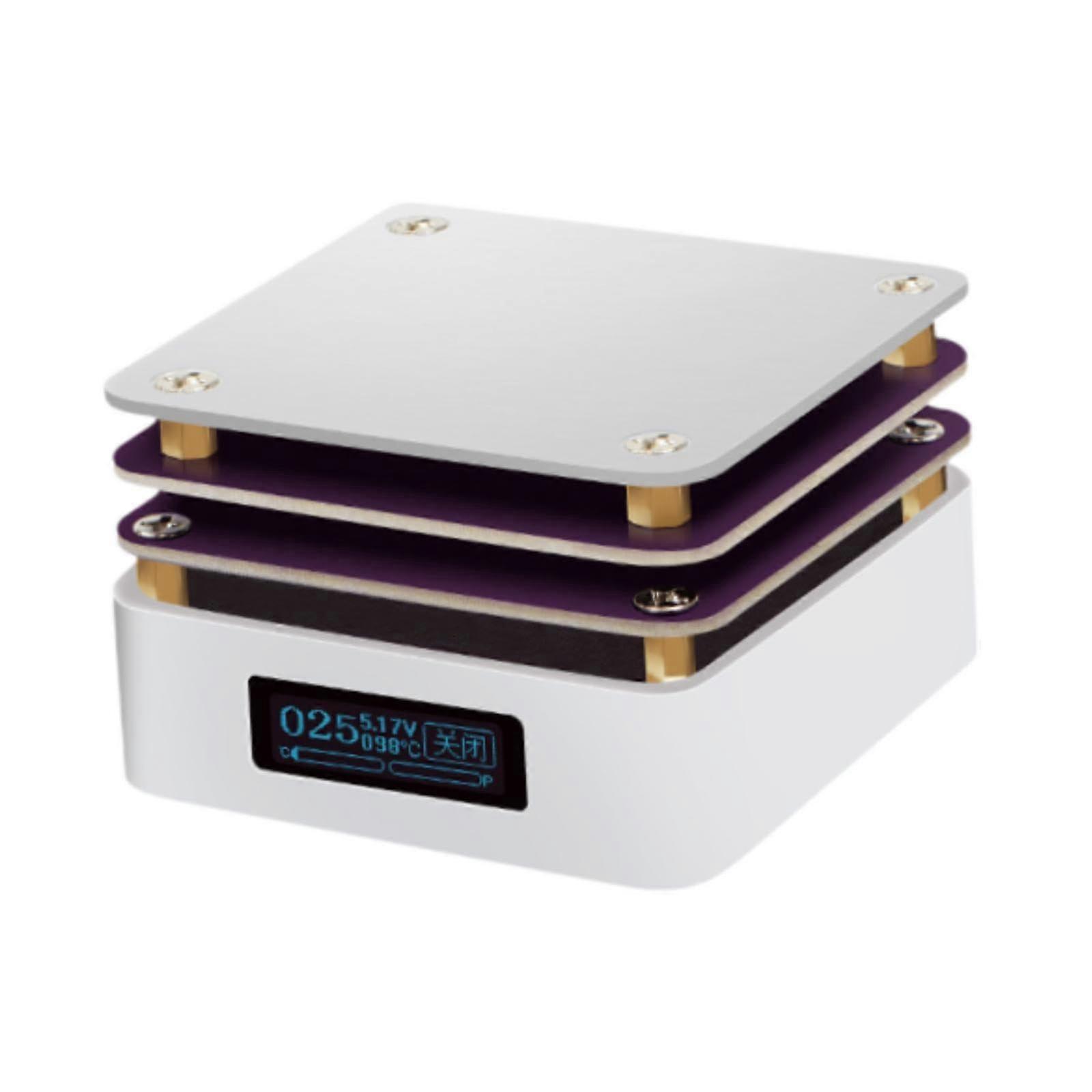 SMD PCB Preheating Station with LED Display, USBC PD Mini Hot Plate for PCB