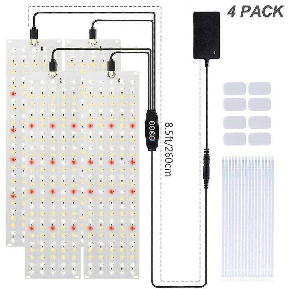 Ultra-thin Led Grow Light Panel, Dimmable Full Spectrum, Timer, Under Cabinet