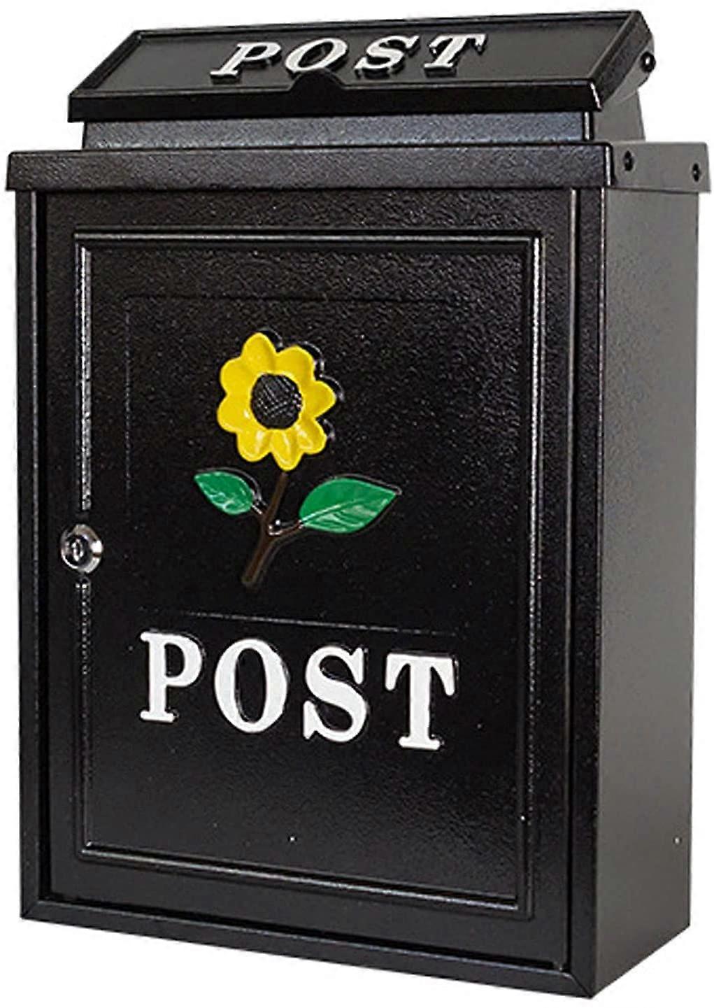 Weatherproof Wall Mount Mailbox with Secure Locking System, Rustproof Large Capacity Outdoor
