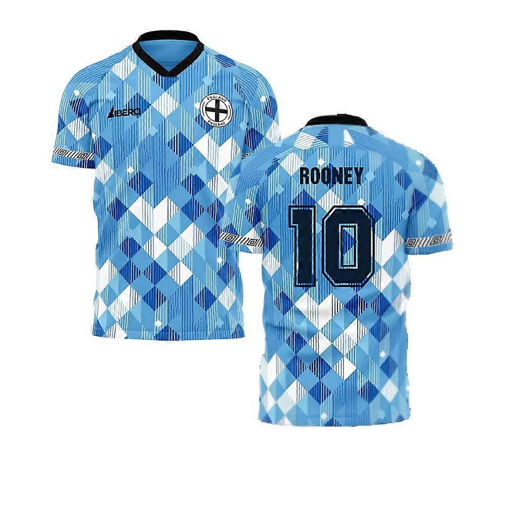 England 1990 Third Concept Football Shirt (Libero) (Rooney 10)