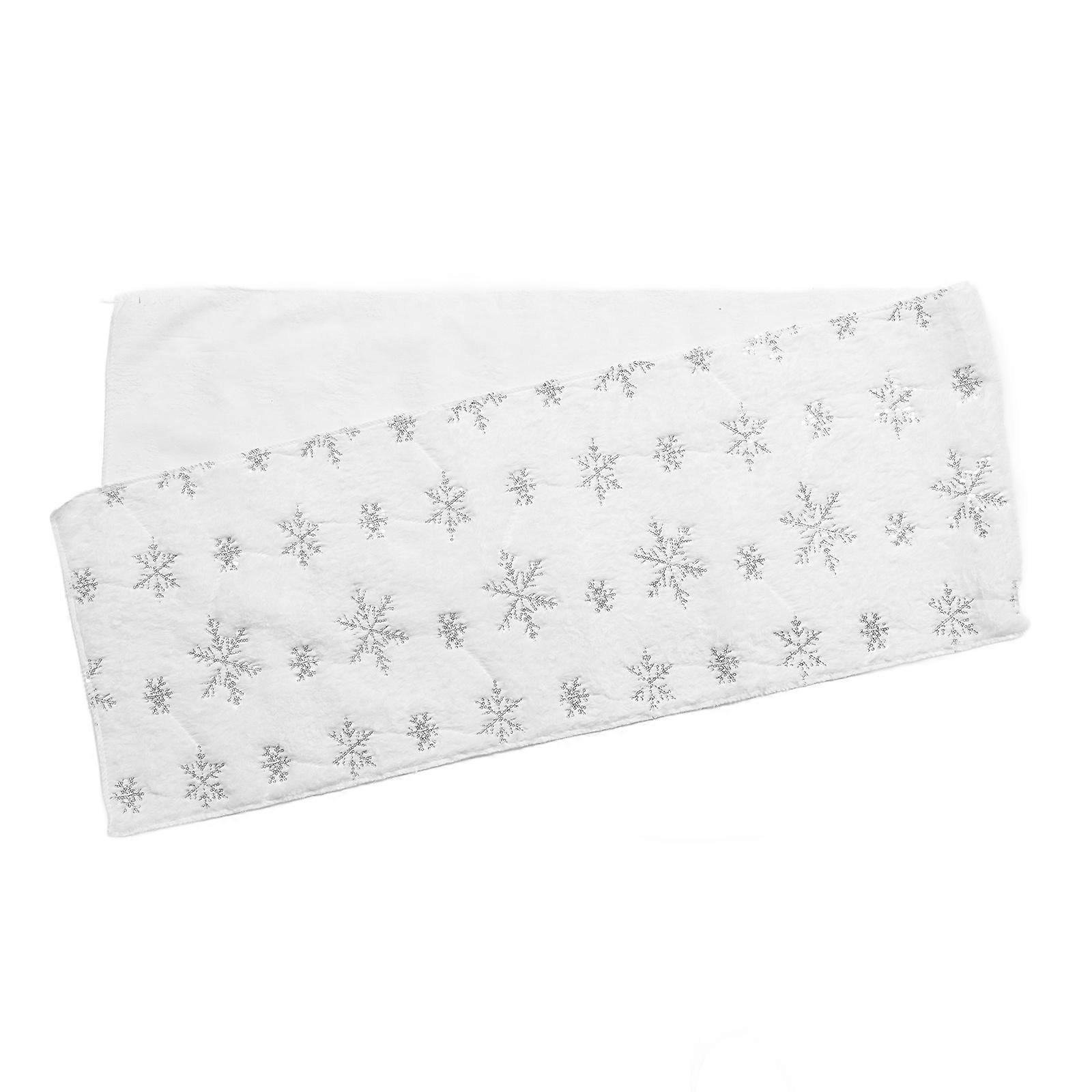 Winter Holiday Table Runner Snowflake Style for 4Pcs Dining Decoration