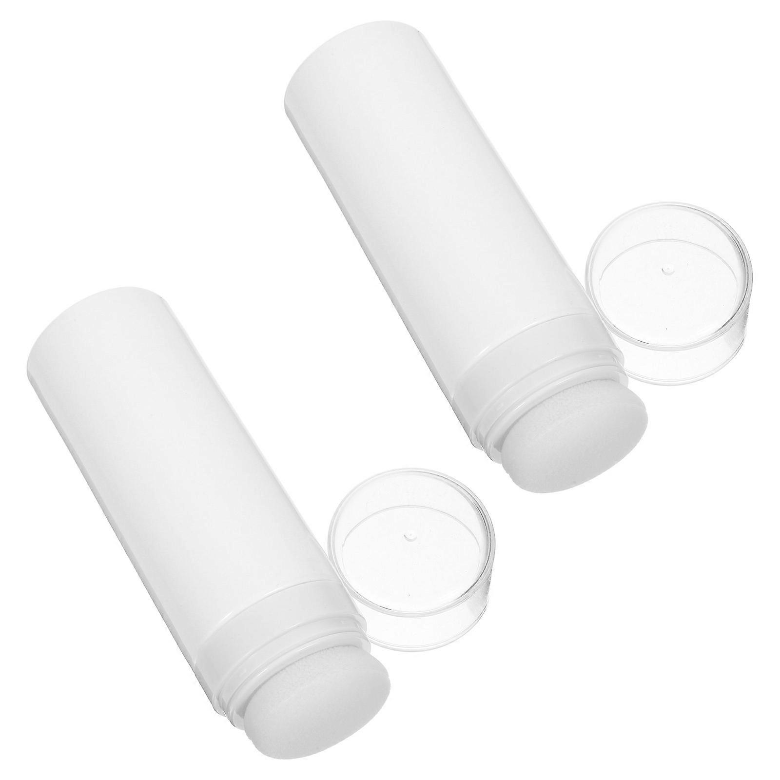 Powder Puff Case Travel Makeup Powder Container for Storage 2Pcs Set