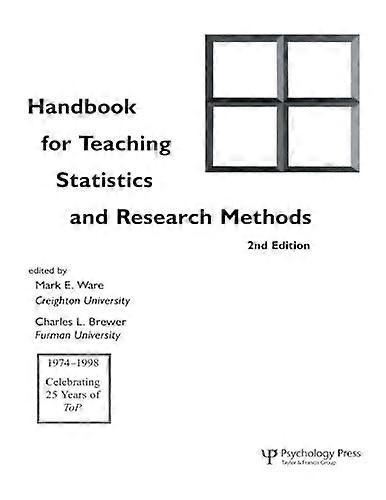 Handbook for Teaching Statistics and Research Methods