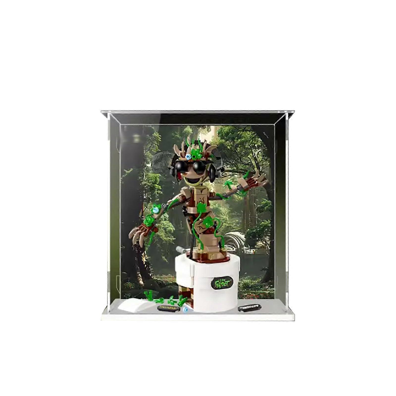 Display Case for  76297 Dancing Groot, Clear Acrylic Dustproof Box, KnockResistant Storage