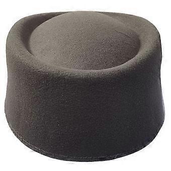 Sombrero bombín antiguo de lana para mujer, estilo versátil para diversas ocasiones, sombrero de copa redondo abovedado para eventos informales, reuniones formales y viajes.