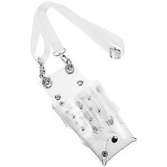 Pochette transparente pour ciseaux de coiffure, idéale pour le rangement et les déplacements.