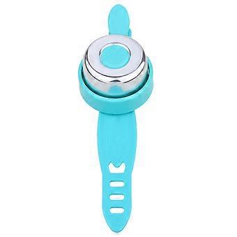 Blaue Baby-Scooterklingel mit Gurt für Kinderfahrräder, 1 Stück, klarer Klang