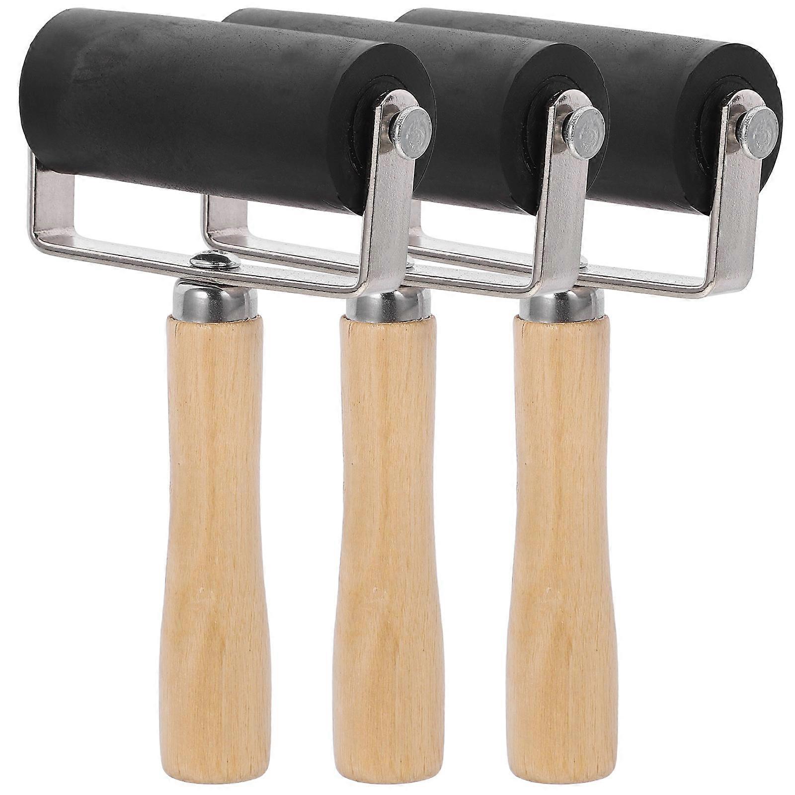 Rollers for Crafting Rubber Roller for Ink Application 3Pcs Pack