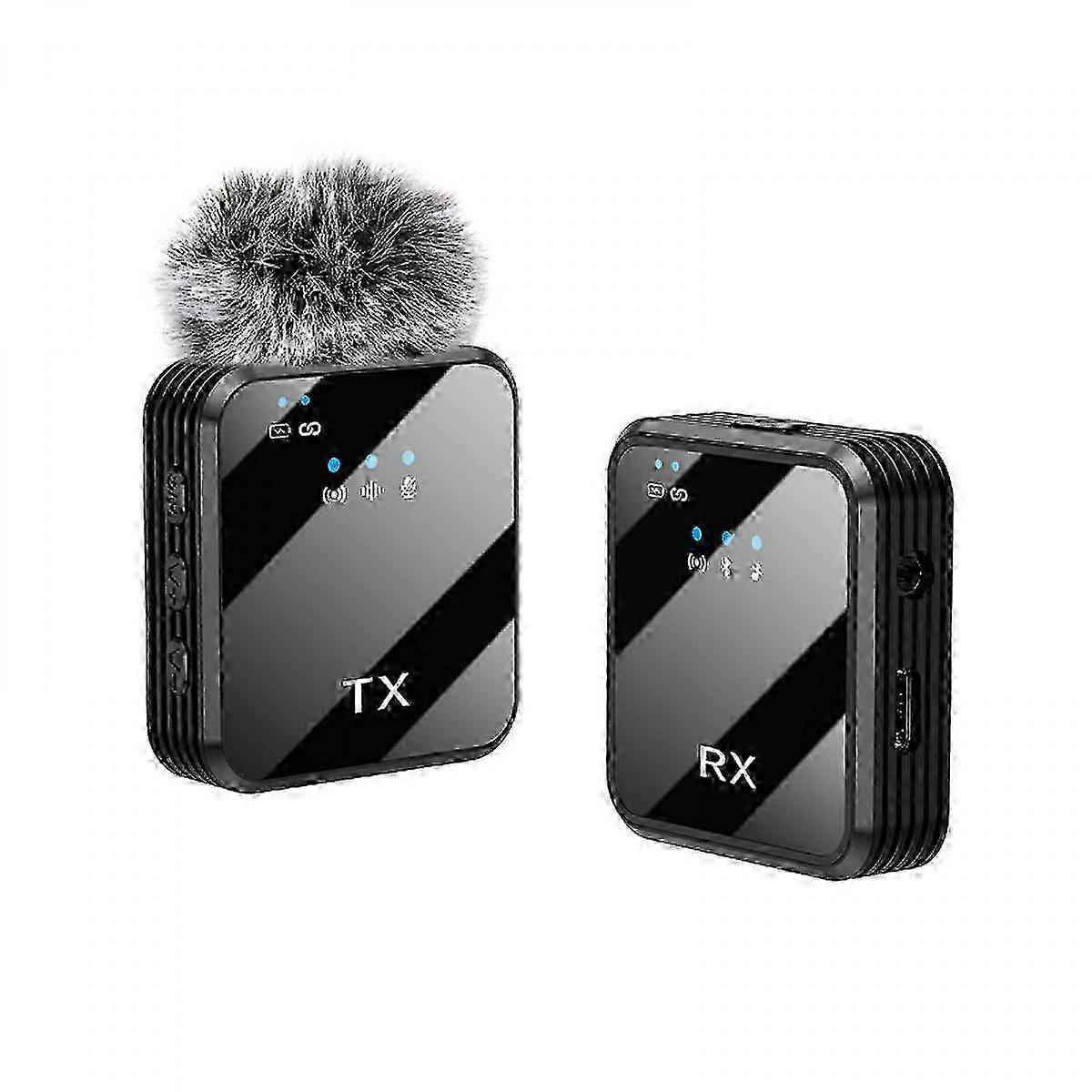 Wireless Lavalier Microphone- Noise-Canceling Mic. Content Creator Essentials,Compatible with iPhone, Android and More