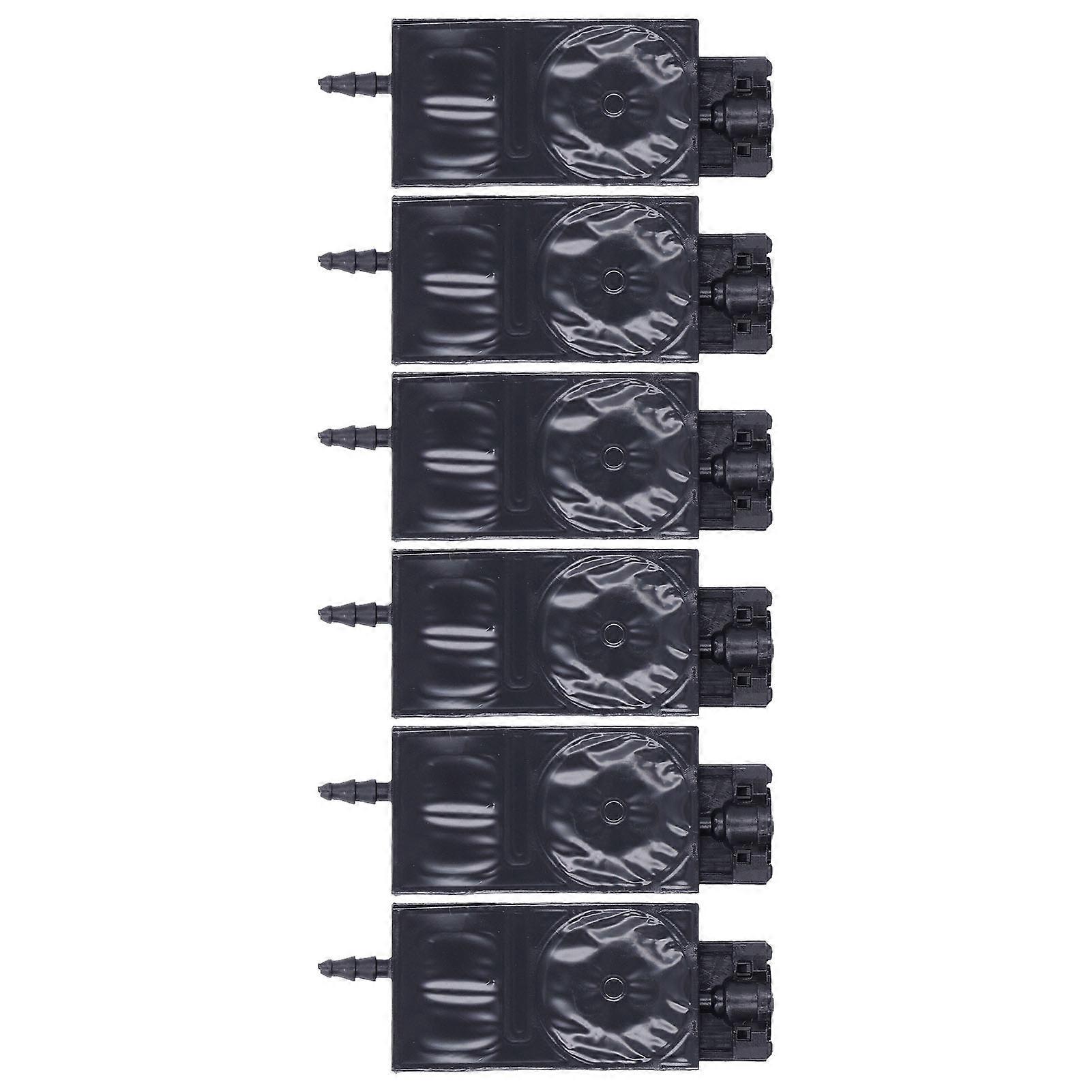 6Pcs Ink Damper Solvent Inkjet Head Rectangular PP Damper Replacement for XP600 PrinterBlack