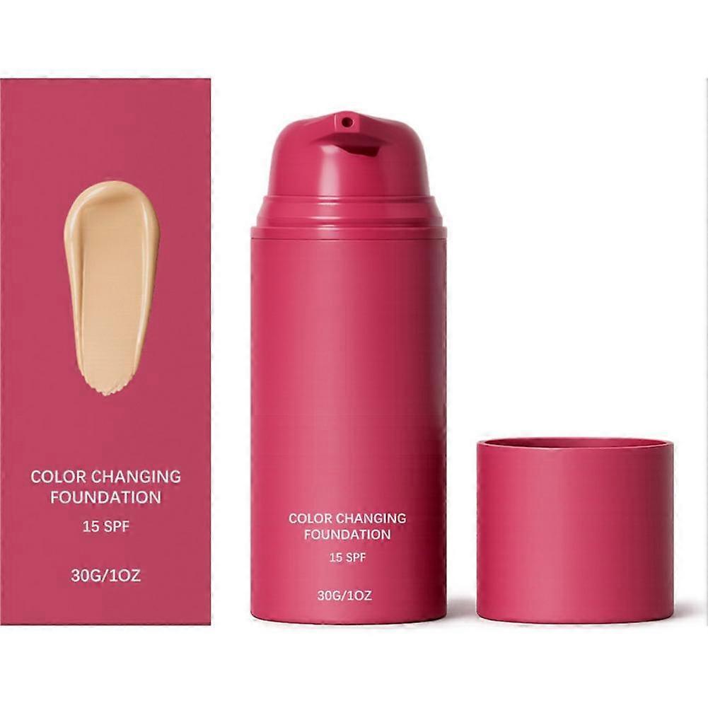 Temperature-Sensitive Color-Changing Liquid Foundation