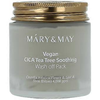 Mary&May CICA TeaTree Soothing Wash off Pack 125g - Verzachtende en gladmakende crèmemasker