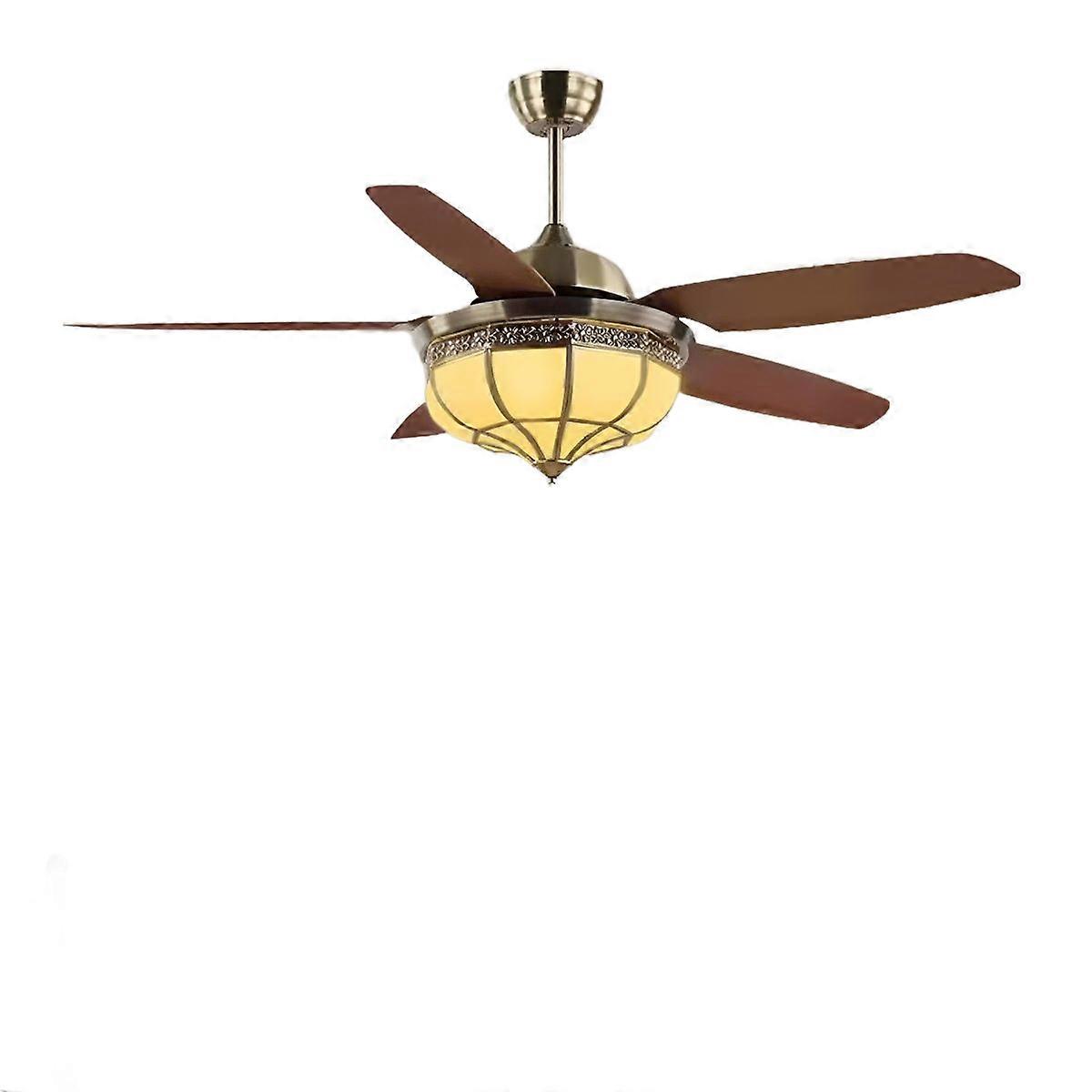 Vintage Reverse Variable Frequency Dc Motor Ceiling Fan Light
