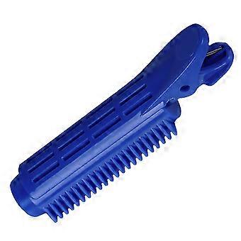 Haarwurzeln aus Kunststoff, flauschige Clips, Lockenwickler, Haarnadeln, Ponyfrisur-Styling-Tools für Frauen und Mädchen (Blau)