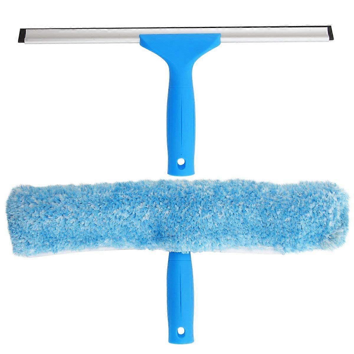 Professional Window Squeegee with Microfiber Brush, Width 30cm