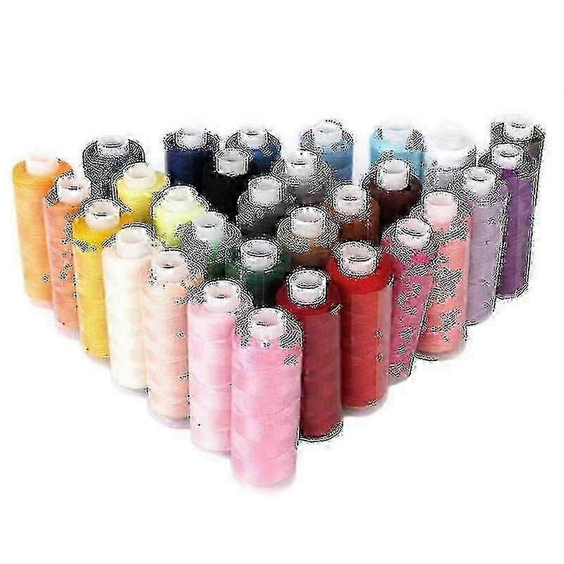 Mixed Colors 30 Spools Polyester All Purpose Sewing Threads Cones Set