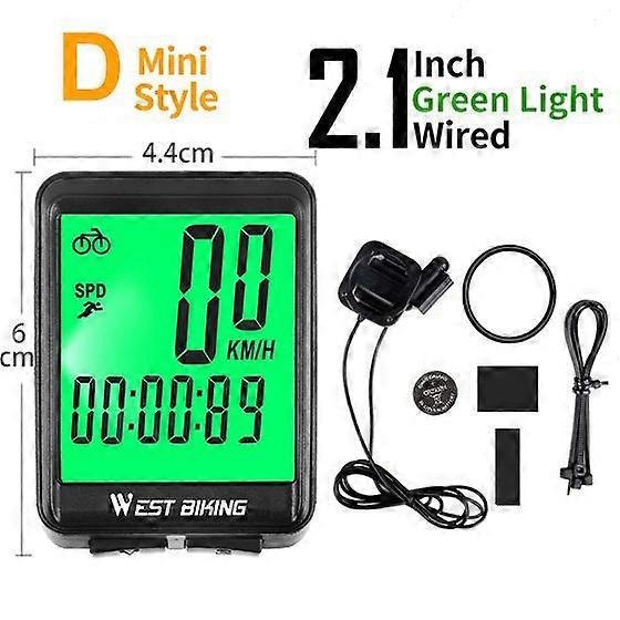 2.8 inch Bicycle Computer Large Screen Speedometer Wireless Wired Waterproof Sensor Cycling Odometer Bike Computer
