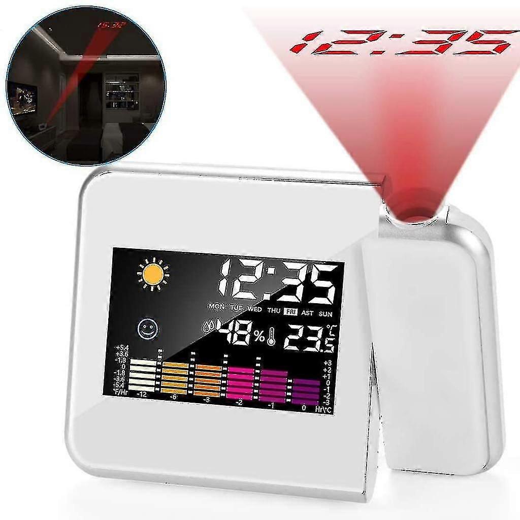 Alarm Clock With Projection Led Clock Projection Usb Charging