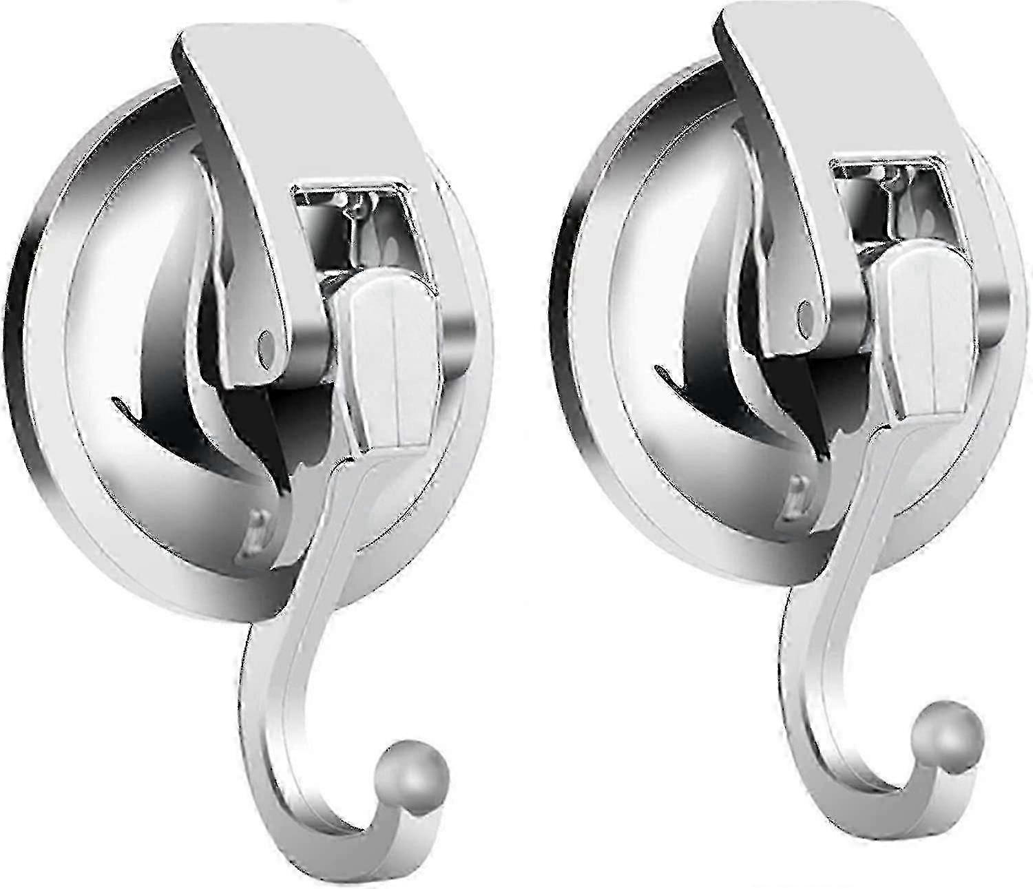 2 Pcs Strong Vacuum Suction Cup Hooks compatible with Bathroom Organization