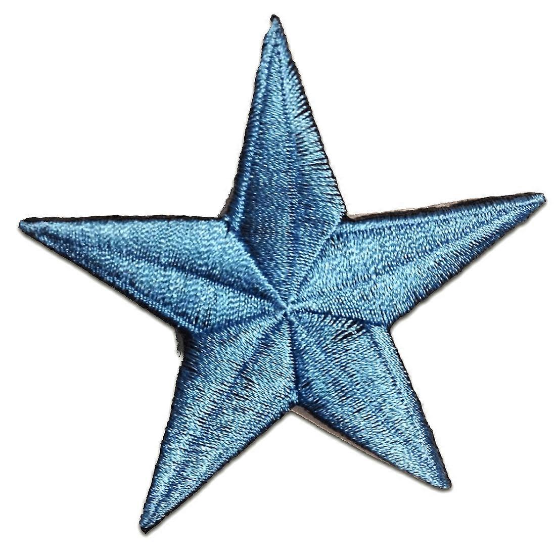 Patch / iron-on patch - star - multiple colors selectable - 7.5 x 7.5 cm - patch