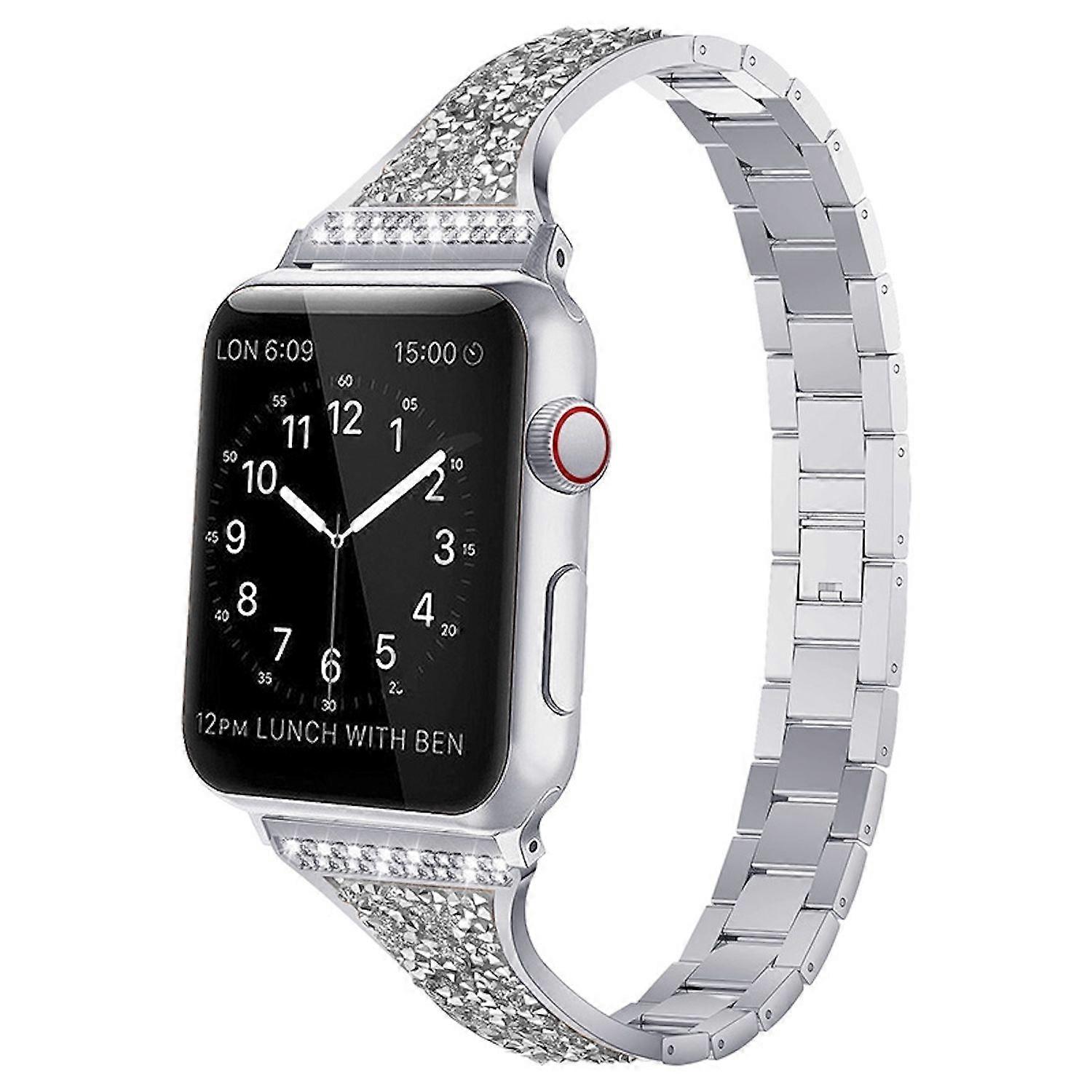 For Apple Watch Series 11 10 42mm / 9 8 7 41 / 6 SE 5 4 40mm Diamond Style Band