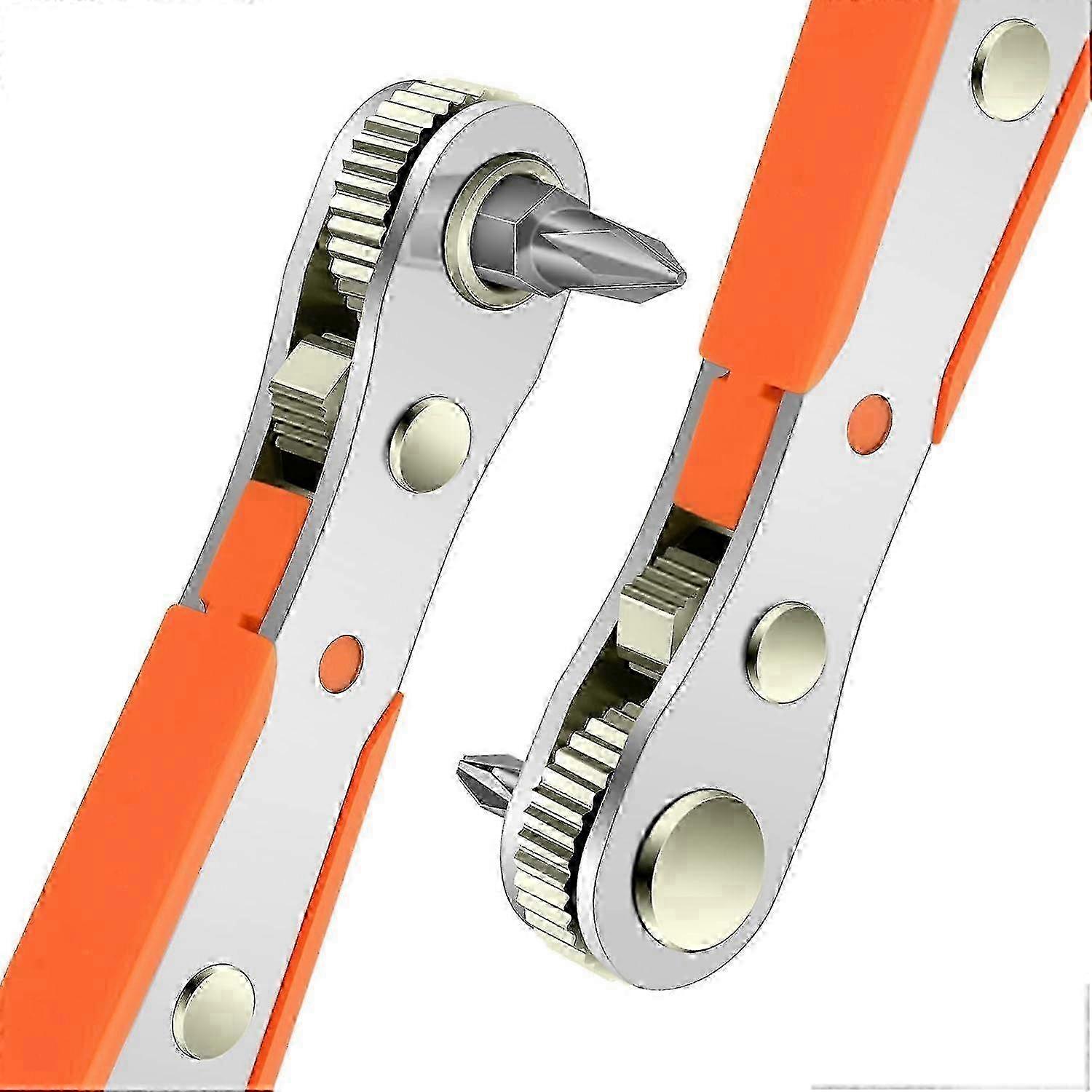 Mini 1/4 Ratchet Wrench, Reversible Function, Magnetic Tip, 1pc