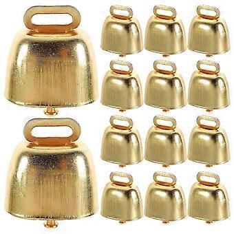 Metalen dierenbelletjes voor knutseldecoratie, 15 stuks, goudkleurig.