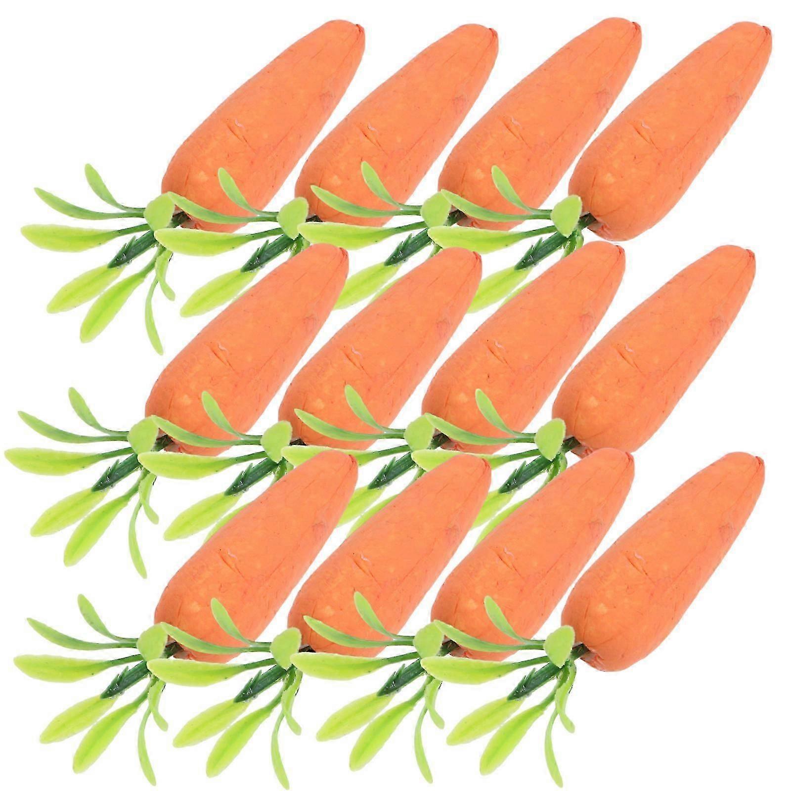 24pcs Easter Artificial Carrot Simulation Carrots Decor Carrot Easter Decor