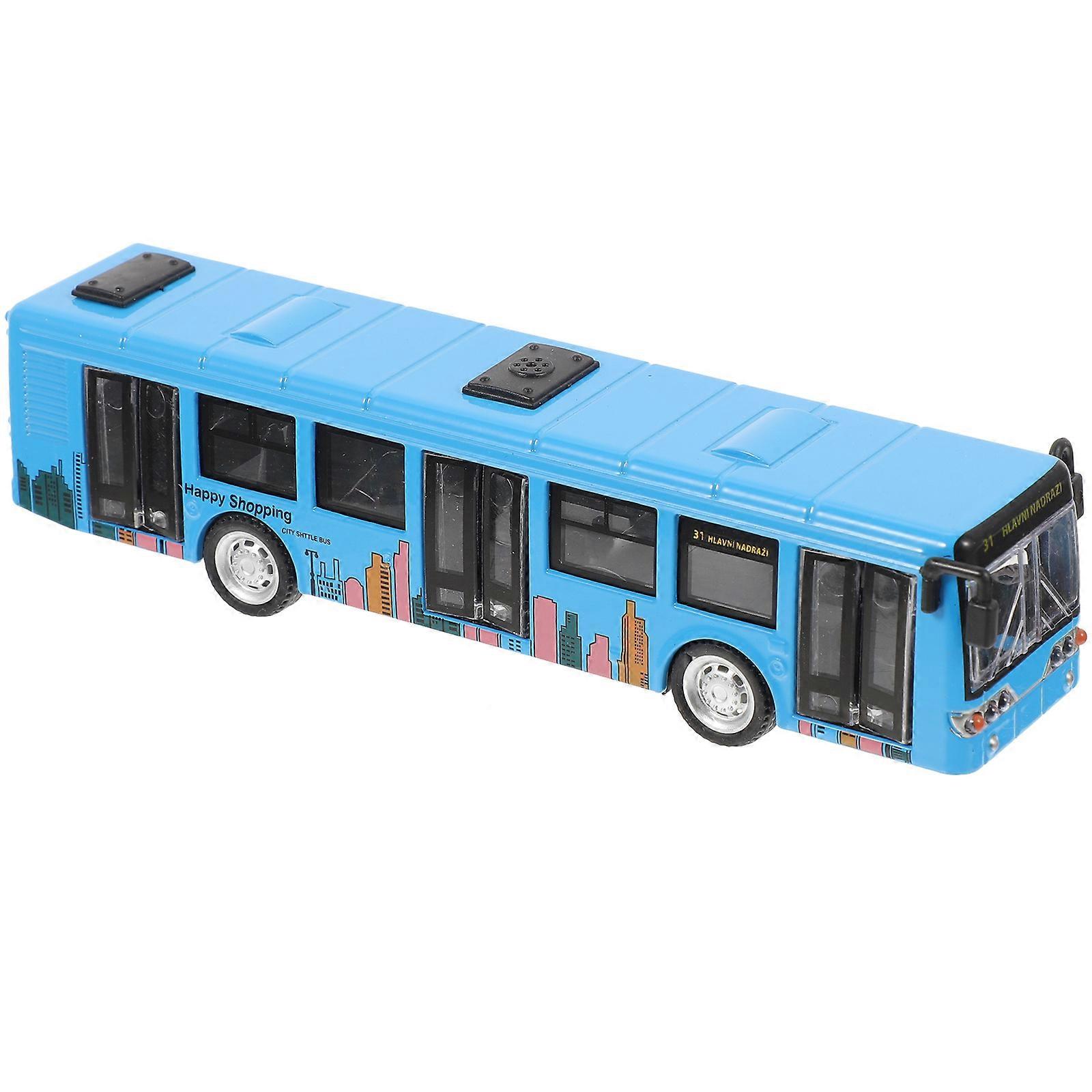 Pull Back Bus Toy for Playing Simulation City Bus Model Alloy
