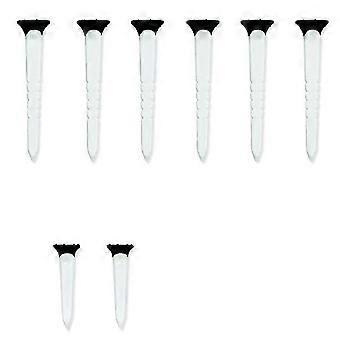 8 stuks/zak 79/45 mm golftees van kunststof, verstelbaar, vermindert wrijving, zijspin, step-down tees, golfaccessoires