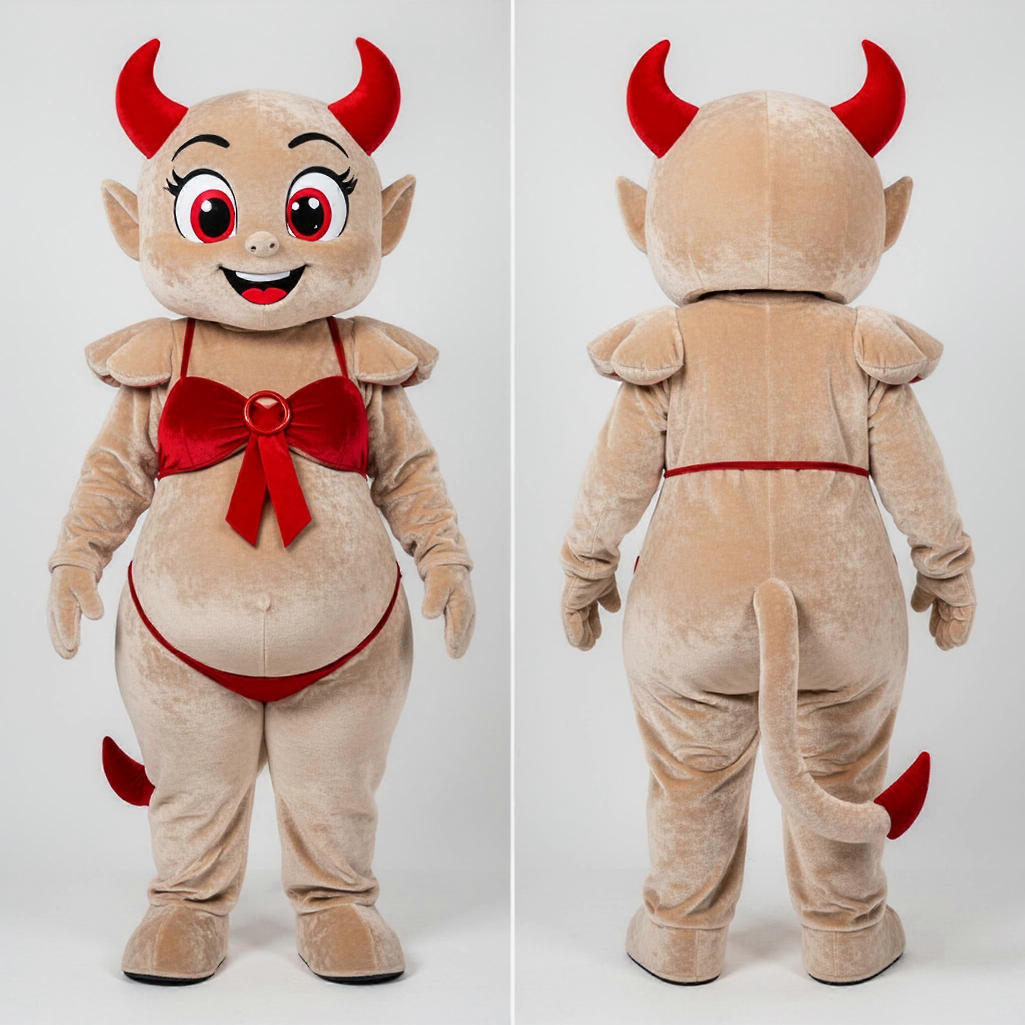 MASTICOT Velvety Beige Devil Mascot