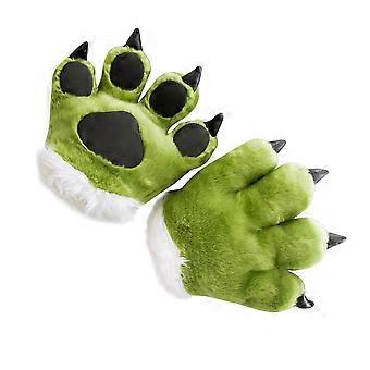 Animals Palm Plush Toy for Kids Playing 1Pcs Green Cartoon Glove Toy