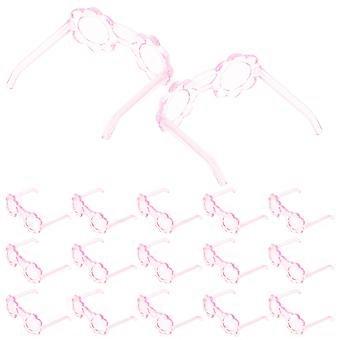 Gafas para muñecas, mini gafas para muñecas para decoración, 300 piezas, plástico rosa, accesorios