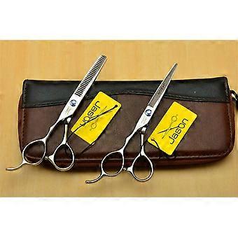 Hair Cutting Scissors and Thinning Shears Kit, Japanese Stainless Steel, 6in Left Handed, 5.5in
