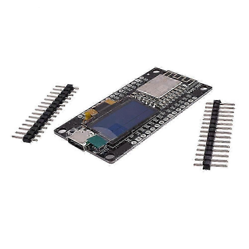 ESP8266 Development Board with 0.96 Inch OLED Display,CH-340,ESP-12E WiFi Module for Arduino IDE/Micropython Programming simple