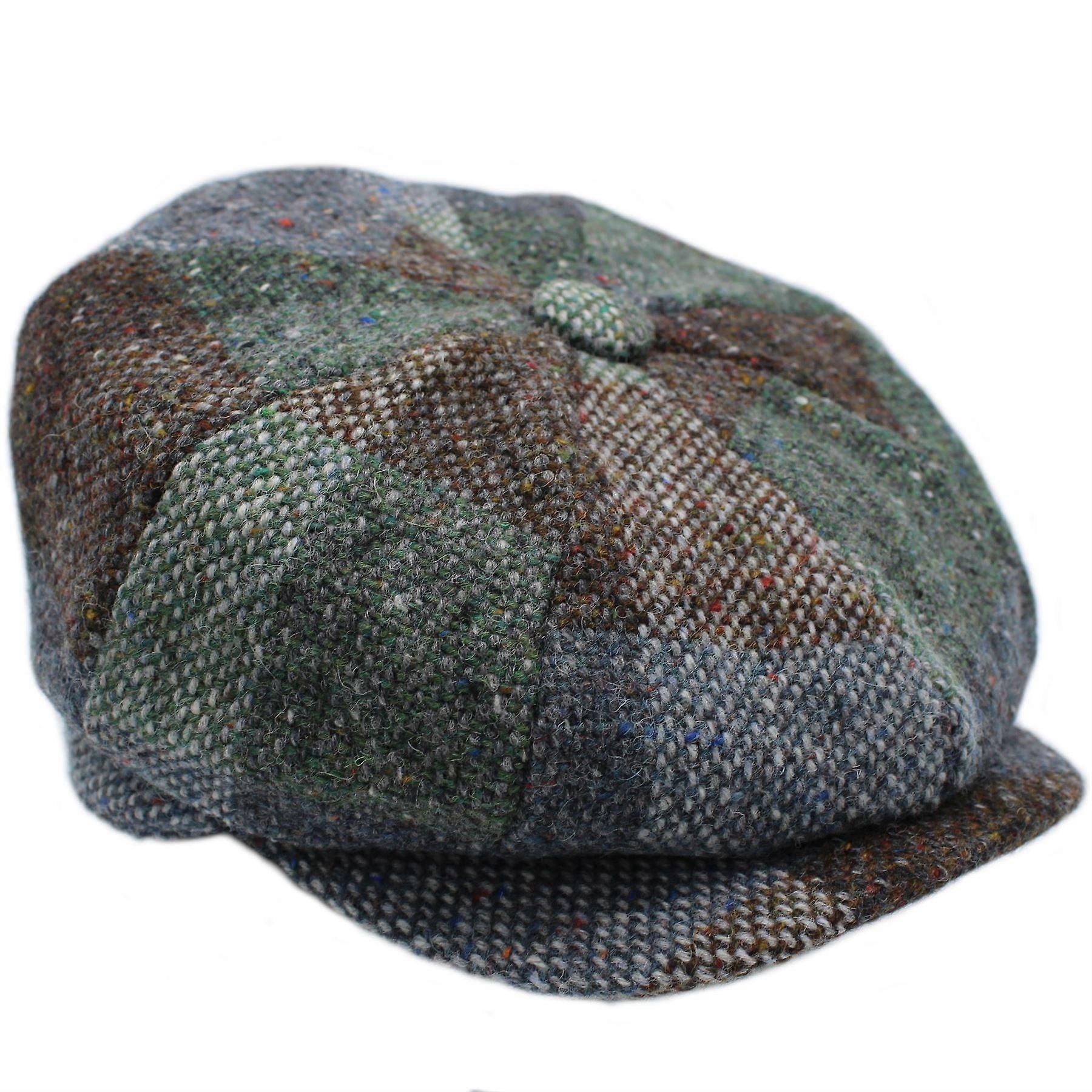 Lf Irish Tweed Newsboy Cap ZH280 Rustic Patchwork