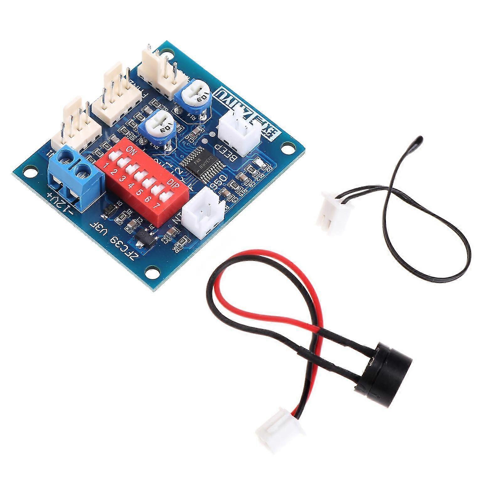 12V PC Fan Temperature Control PWM Speed Controller Module Alarm Buzzer Sensor  with Alarm