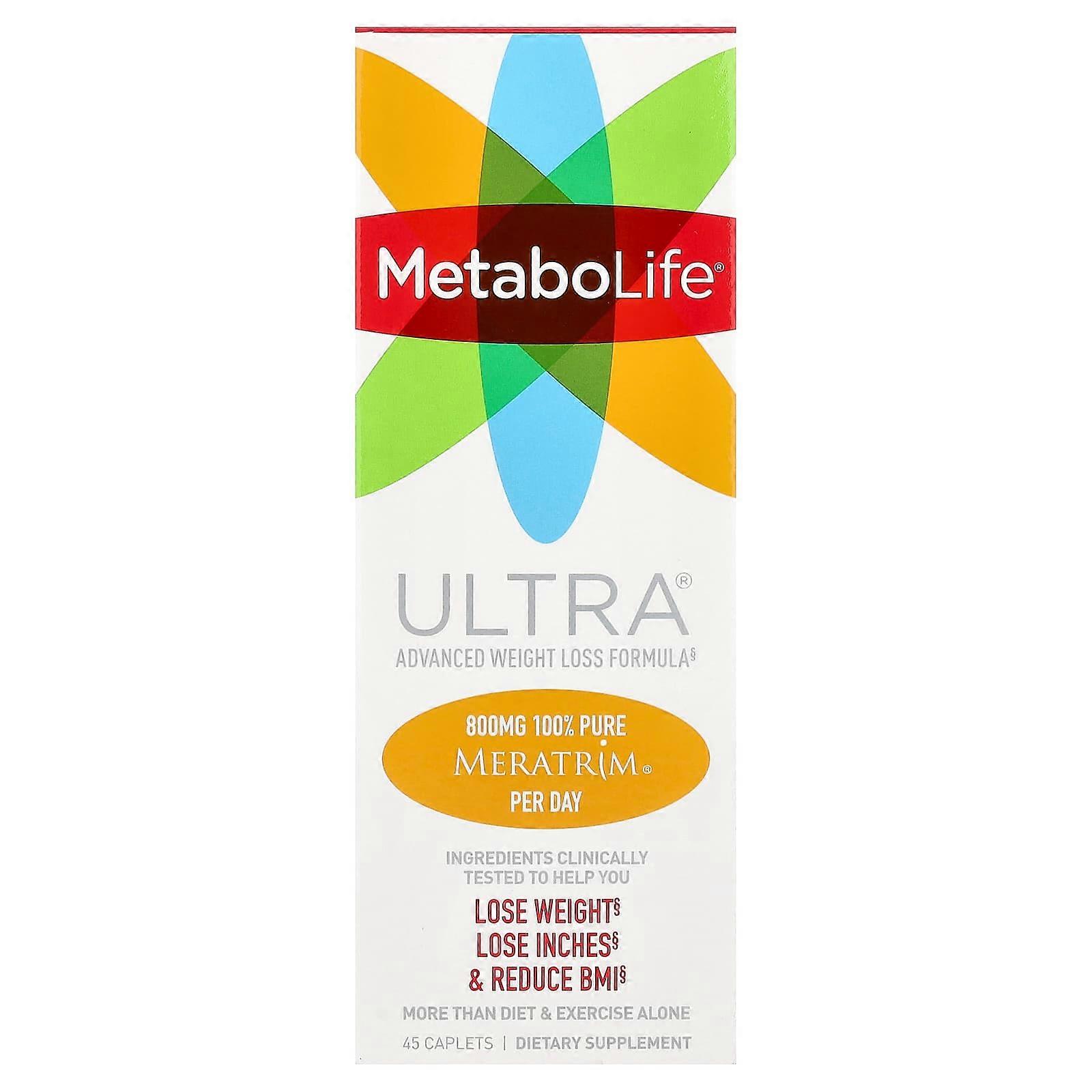 Metabolife, Ultra Advanced Weight Loss Formula , 45 Caplets