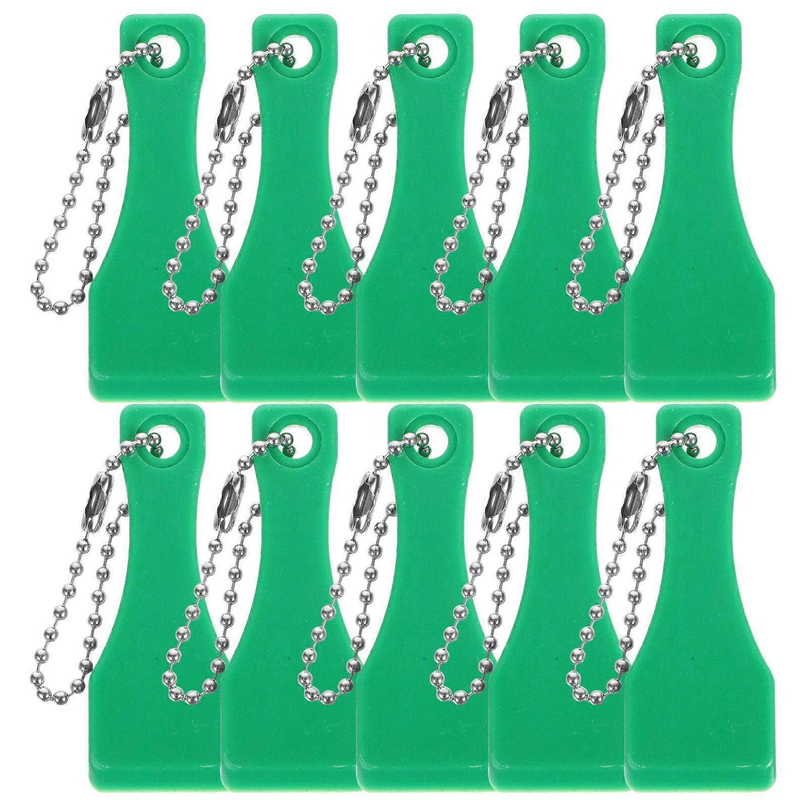 Scratch Off Tool Plastic Tools for Ticket 10Pcs Green