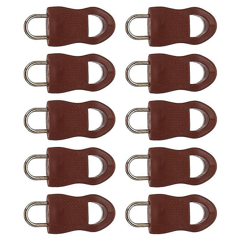 3.5X1.5cm Brown Zipper Pulls Multipurpose Bag Zipper Head Clothing Pull Tab Garment Coat Zipper Acce