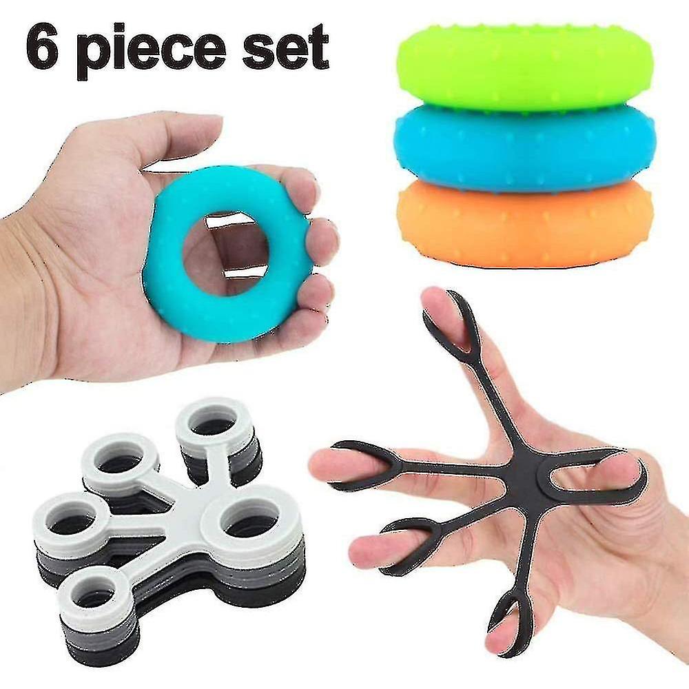 変形性関節症、クライミング、ギターとピアノ、3つの異なる抵抗レベル、シリコーンハンドトレーナー(p)のためのハンドグリッパー強化&指トレーナーセット