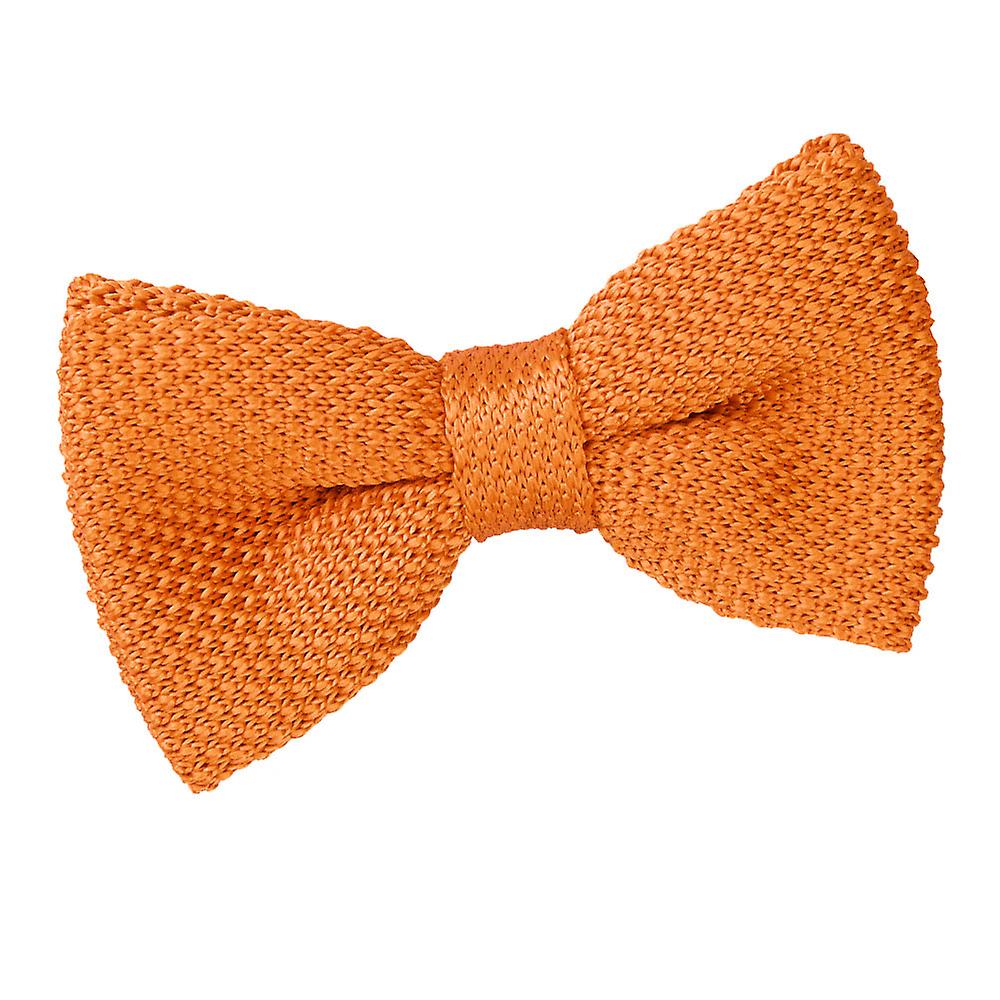 Tangerine Knit Knitted Pre-Tied Bow Tie