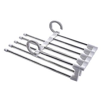 Pants Hanger Storage Rack Multi-layer Storage Retractable Rack