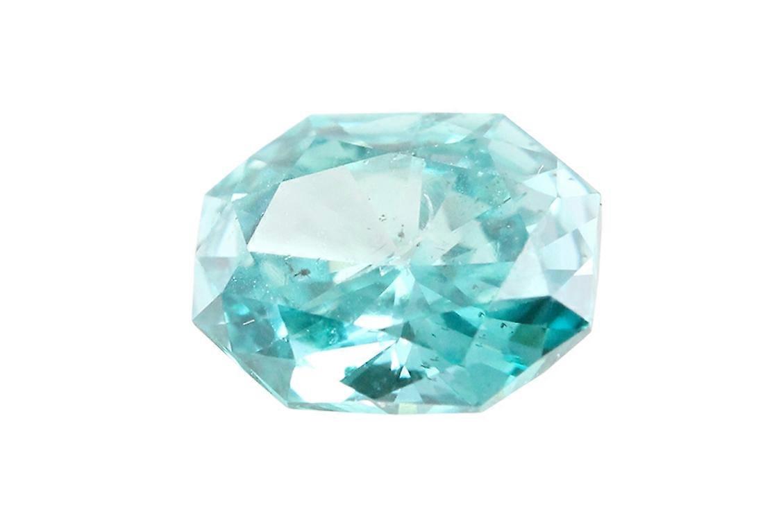 Radiant Cut Loose Diamond (0.51 Ct, Light Blue(Irradiated) Color, si3 Clarity)
