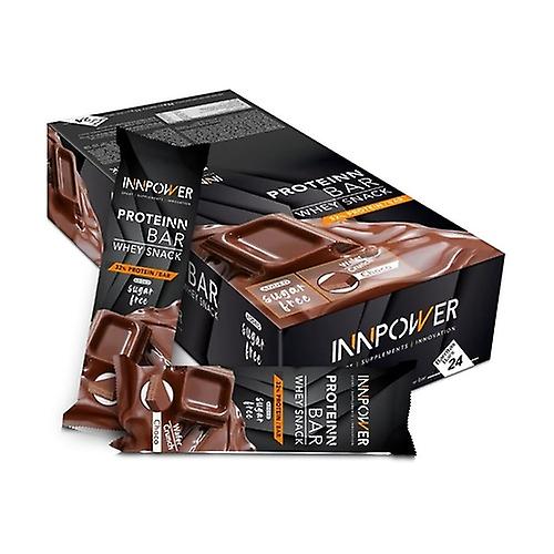 Protein bar whey snack chocolate 24 bars (Chocolate)