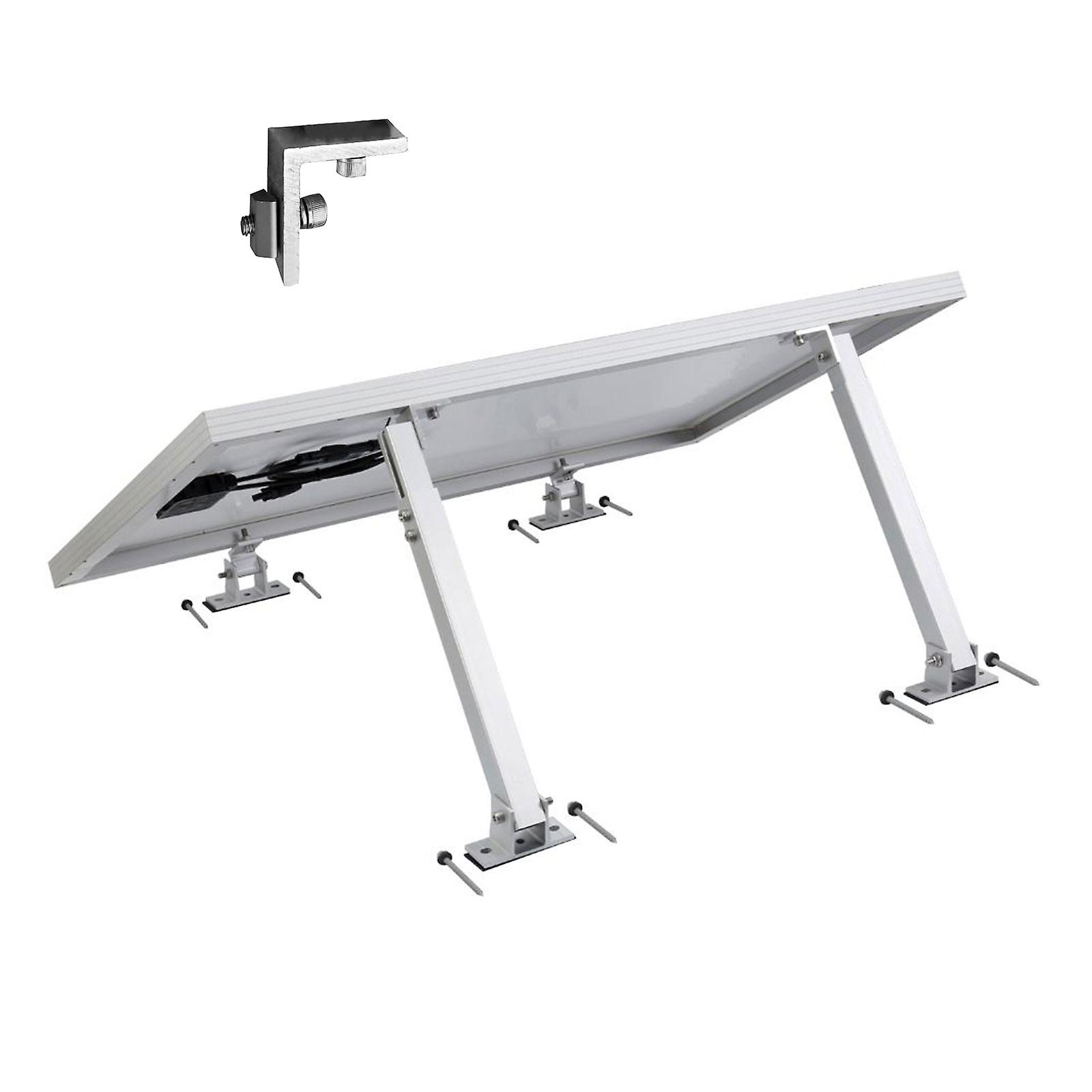 Adjustable Solar Panel Bracket, Solar Panel Mount, Adjustable Angle from 15 to 30Solar Panel Brackets for Flat Roof/Wall/ Boat/Motorhome
