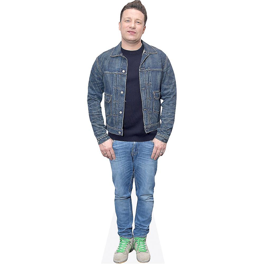 Jamie Oliver (Denim) Cardboard Cutout (lifesize OR mini size). Standee. Stand Up.